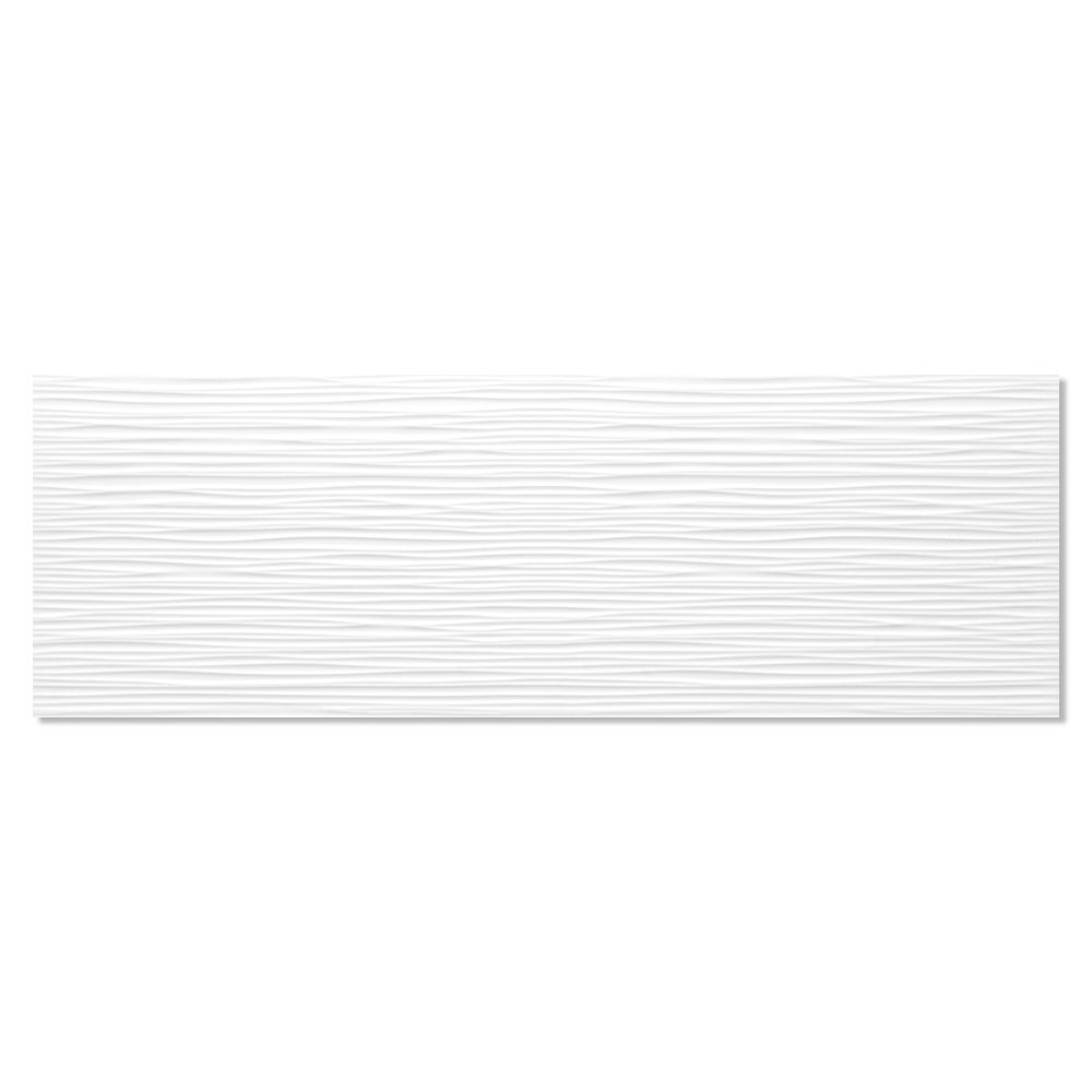 Veggflis Sun Dunas Hvit Blank Relieff 25x75 cm